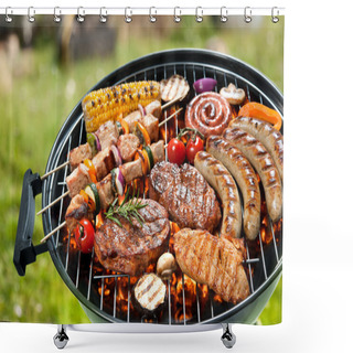 Personality  Grill Shower Curtains