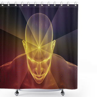 Personality  Illusion Of Mind Shower Curtains