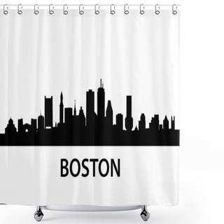 Personality  Skyline Boston Shower Curtains