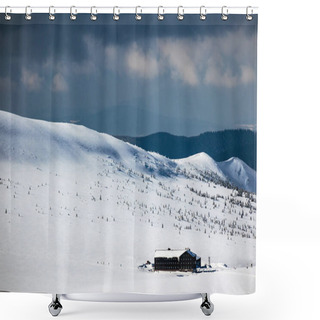 Personality  Winter With Snow In The Giant Mountains, Czech Republic Shower Curtains