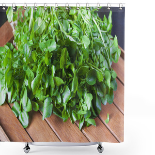 Personality  Watercress Salad Ingredient Shower Curtains