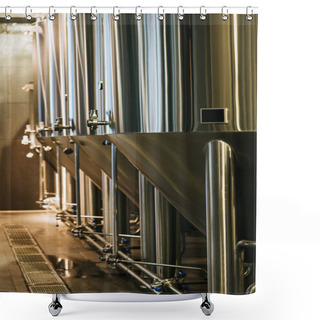 Personality  Modern Brewery Equipment  Shower Curtains