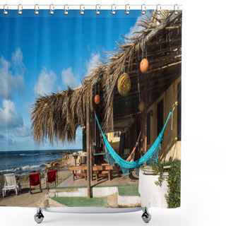 Personality  Bungalows And Hammocks On The Uruguayan Coast Shower Curtains