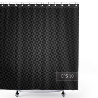 Personality  Background With Black Triangles Shower Curtains