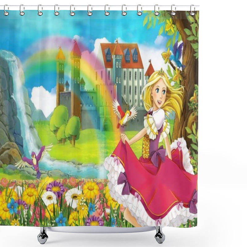 Personality  The Fairy - Beautiful Manga Girl - Illustration Shower Curtains