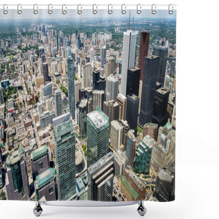 Personality  Toronto Downtown From CN Tower Shower Curtains