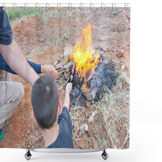 Personality  Lag Baomer Bonfires In Israel Shower Curtains