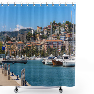 Personality  Cityscape And Port Of La Spezia - Liguria Italy Shower Curtains
