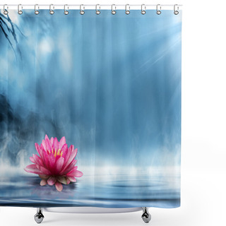 Personality  Spirituality Zen In Peaceful Scenery Shower Curtains