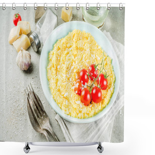 Personality  Polenta With Tomatoes Shower Curtains