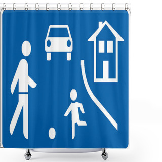 Personality  Traffic Signs Shower Curtains