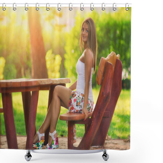 Personality  Sexy Woman Shower Curtains