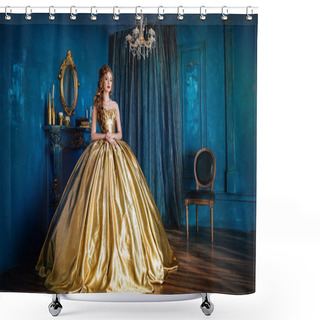 Personality  Beautiful Woman In A Ball Gown Shower Curtains