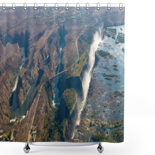 Personality  The Victoria Falls Is The Largest Curtain Of Water In The World. Shower Curtains
