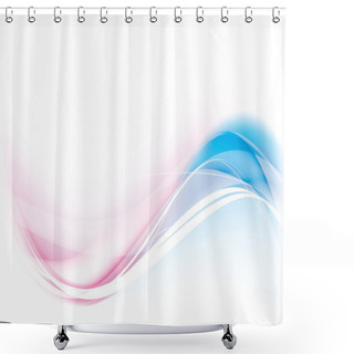 Personality  Vector Wave Shower Curtains