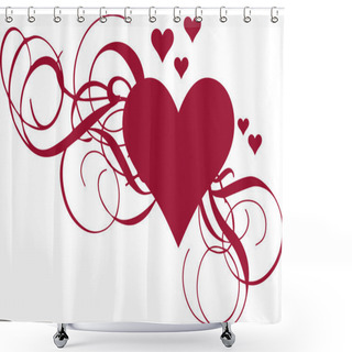 Personality  Love Shower Curtains