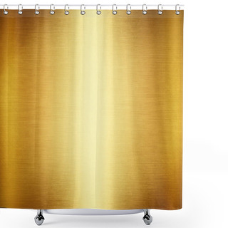 Personality  Gold Metal Background Or Texture. Yellow Steel Plate.  Shower Curtains