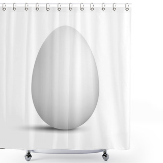 Personality  Realistic Easter Egg Shower Curtains