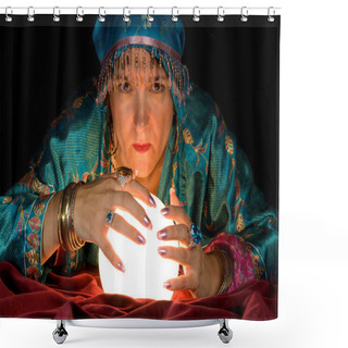 Personality  Fortune Teller And Crystal Ball Shower Curtains