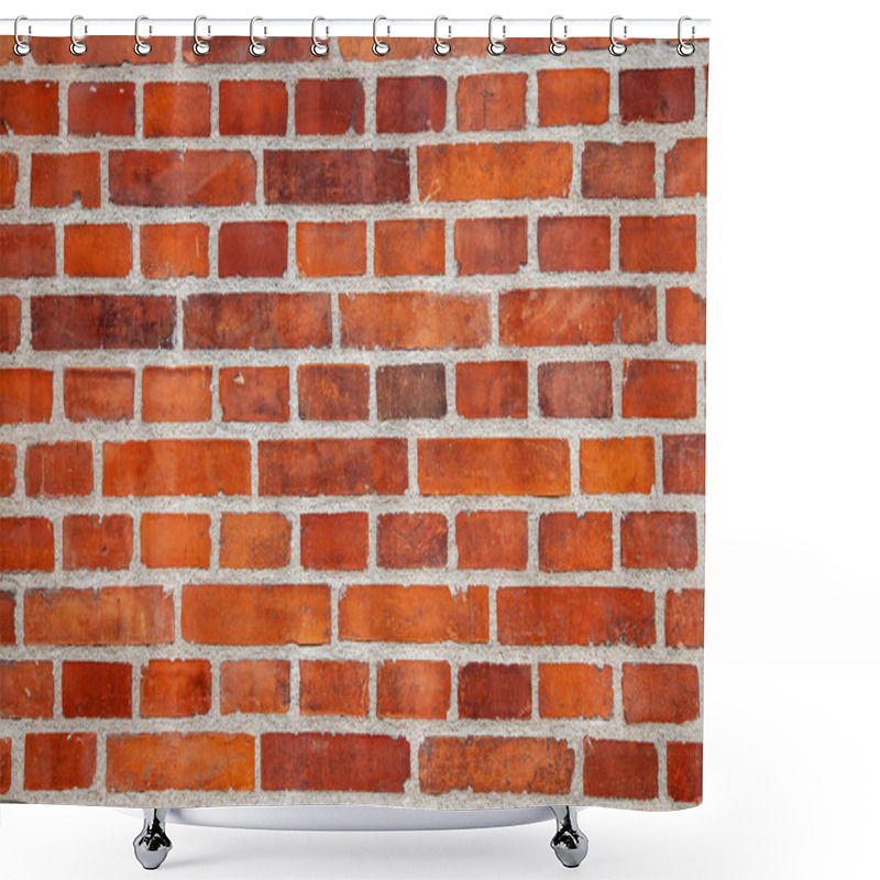 Personality  full frame of empty brick wall background shower curtains