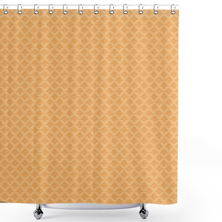 Personality  Wafer Icecream Seamless Pattern Shower Curtains
