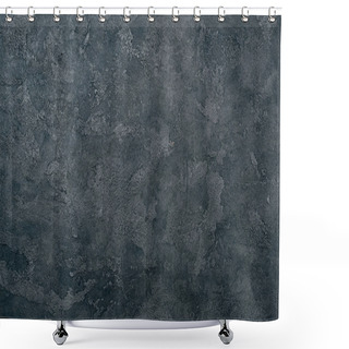 Personality  Top View Of Grungy Dark Concrete Wall For Background Shower Curtains