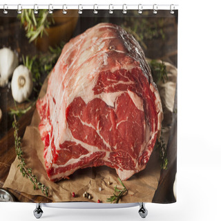 Personality  Raw Grass Fed Prime Rib Meat Shower Curtains