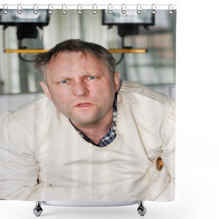 Personality  Crazy Man Shower Curtains