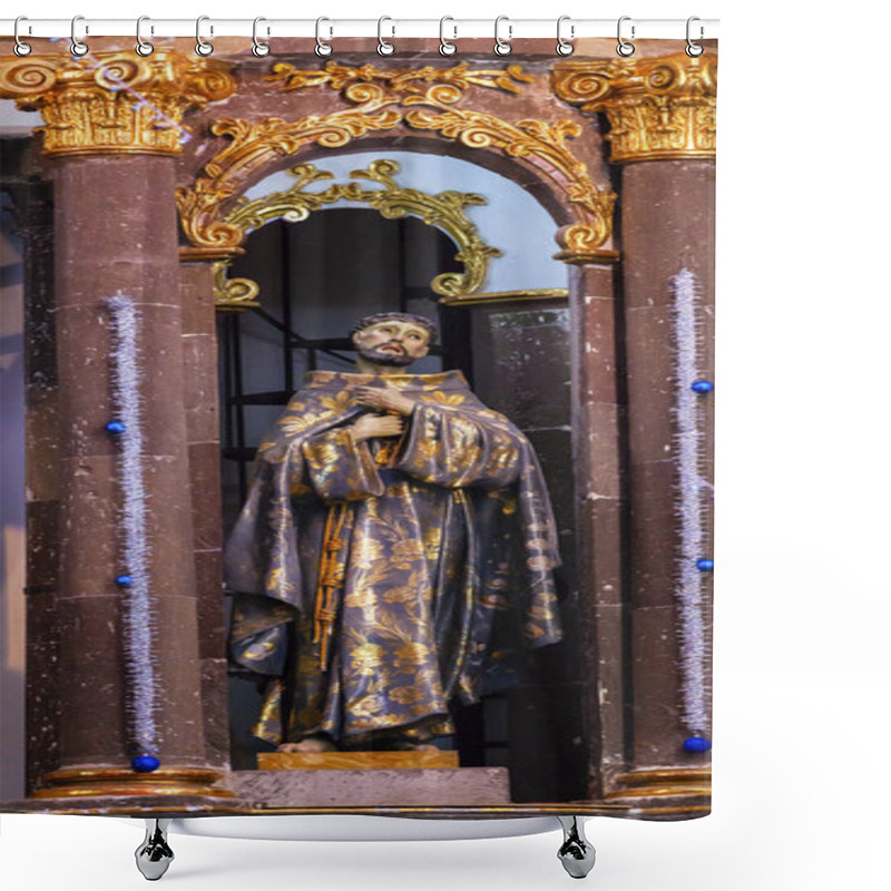 Personality  Saint Francis Statue Convent Immaculate Conception San Miguel De Allende Mexico Shower Curtains