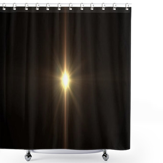 Personality  Spaceship Flare Tail Shower Curtains