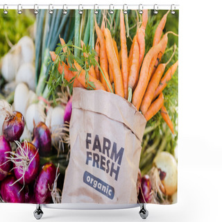 Personality  Fresh Produce - Vegetables Shower Curtains