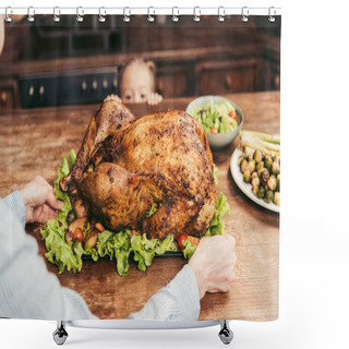 Personality  Thanksgiving Turkey Shower Curtains