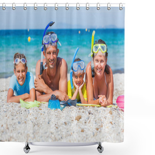 Personality  Family Of Divers Shower Curtains