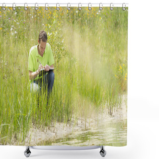 Personality  Enviromental Scientist Researching The Environment And Natural D Shower Curtains