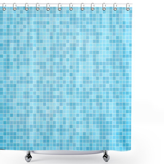 Personality  Abstract Vector Square Pixel Mosaic Background Shower Curtains