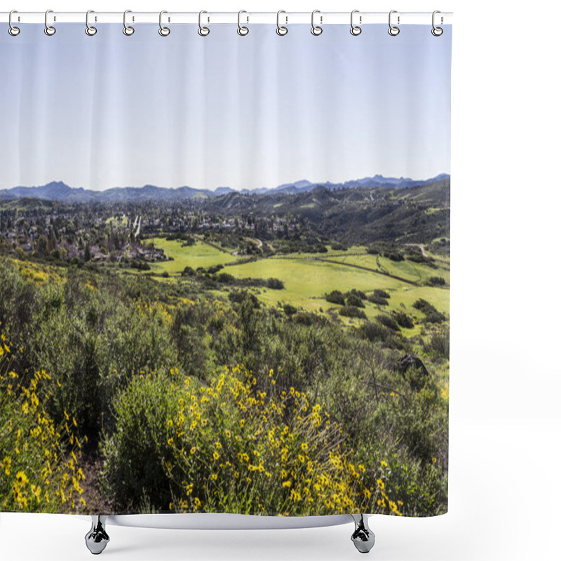 Personality  Southern California Suburban Spring Shower Curtains