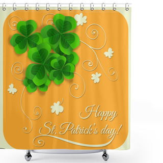 Personality  St. Patrick Day Card Shower Curtains