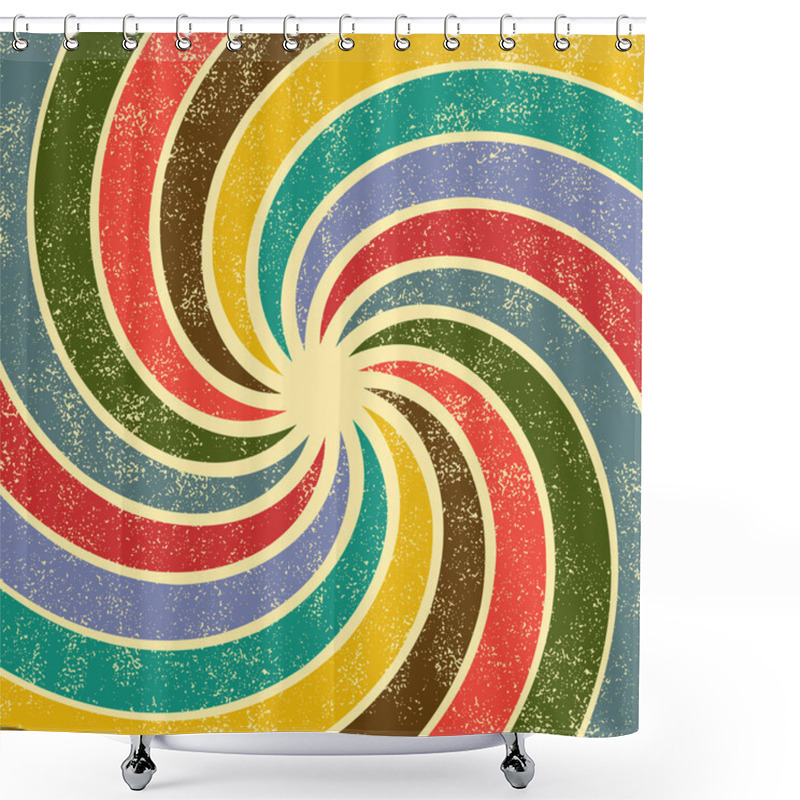 Personality  Abstract Grunge Background Shower Curtains