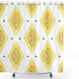 Personality  Seamless Geometric Pattern Shower Curtains
