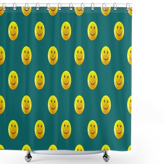 Personality  Colored Background With Different Accessories Shower Curtains