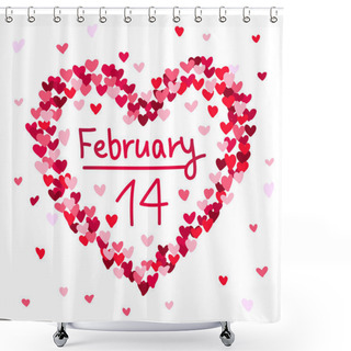 Personality  Illustration Of The February 14 Valentine's Day Shower Curtains