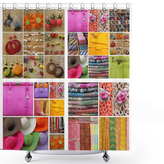 Personality  Accessories Collage Shower Curtains