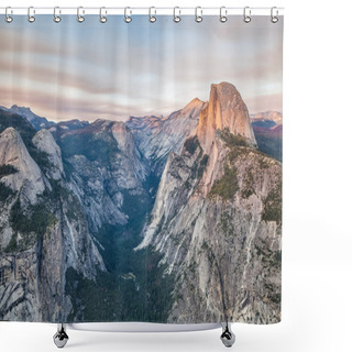 Personality  Sunset At Glacier Point In Yosemite National Park, California, USA. Shower Curtains