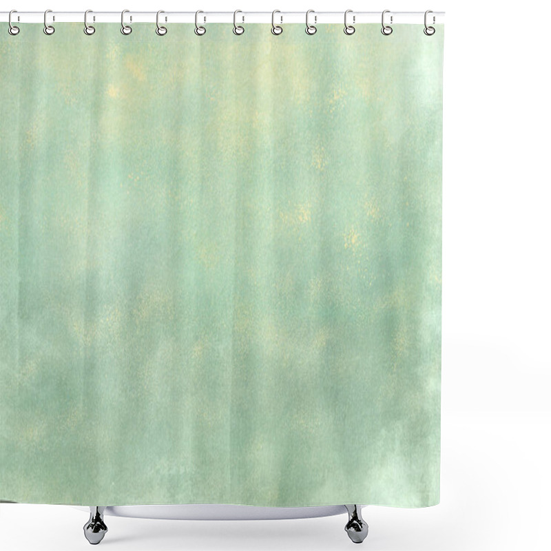 Personality  Pale green wall grunge texture or background  shower curtains