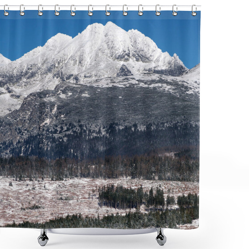 Personality  Peaks Of High Tatras In Winter Shower Curtains