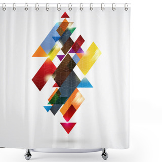 Personality  Abstract Colored Background. Shower Curtains