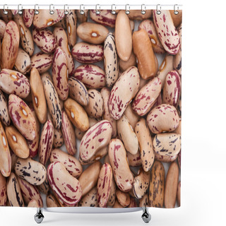 Personality  Top View Of Uncooked Organic Pinto Beans Shower Curtains
