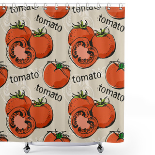 Personality  Tomatoes Pattern Shower Curtains