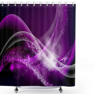 Personality  Purple Vector Abstract Background Shower Curtains