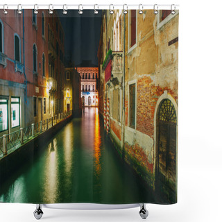 Personality  Venice City At Night Shower Curtains